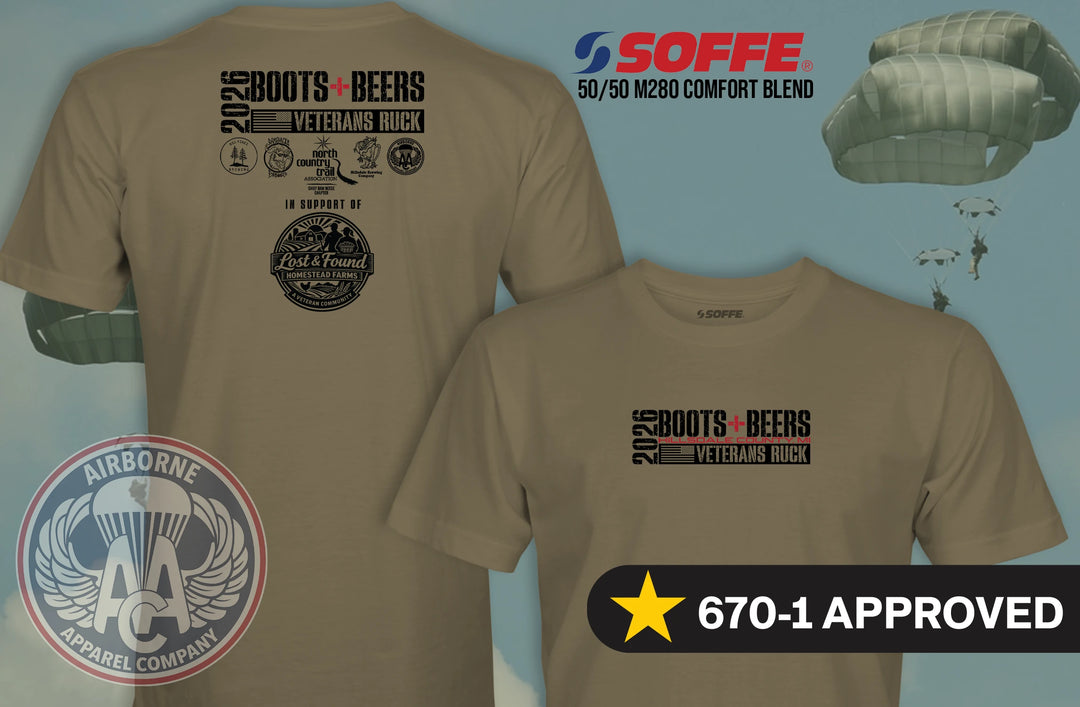 Operation Boots + Beers Fund Raiser T-Shirt in 670-1 Compliant Tan499/Coyote/OCP