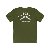 1st Battalion 502nd Infantry Regiment Crossed Rifles T-shirt