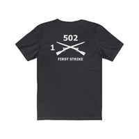 1st Battalion 502nd Infantry Regiment Crossed Rifles T-shirt