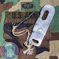 USGI Static Line Snap Hook Assembly w/ Safety Pin and Lanyard