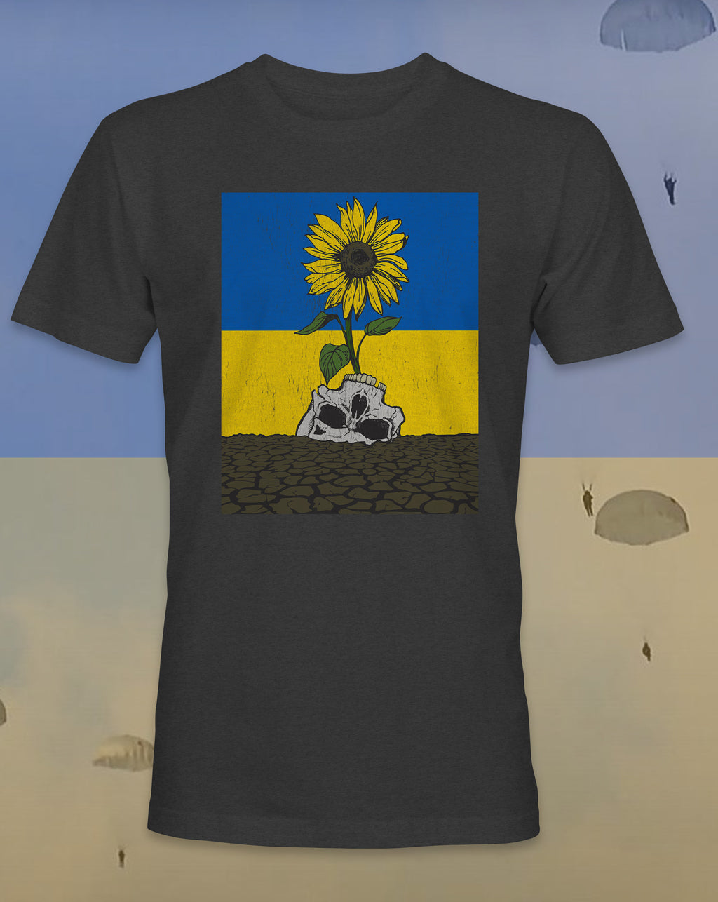 Ukrainian Skull & Sunflower Exclusive T-Shirt